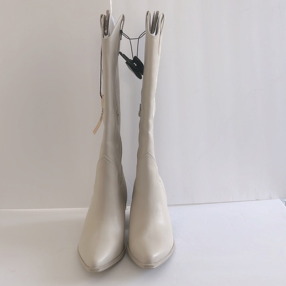 Madden NYC Embroidered Tall Western Coastal Cowgirl Stacked Heel Boot Size 9 NWT - Picture 8 of 10